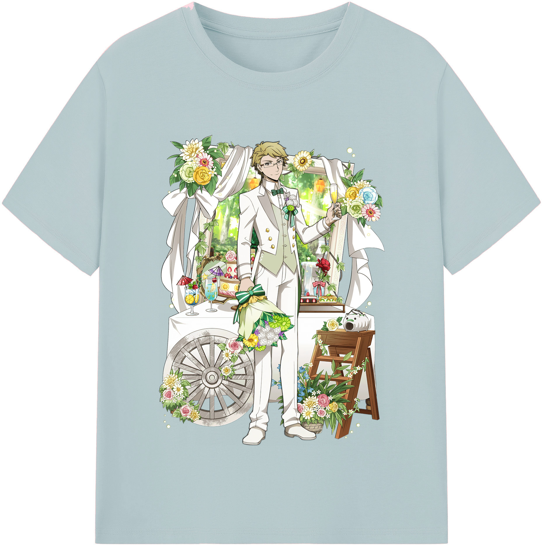 （画像用） 文豪ストレイドッグス Bungo Stray Dogs 綿100％半袖Tシャツ（フロントプリント）